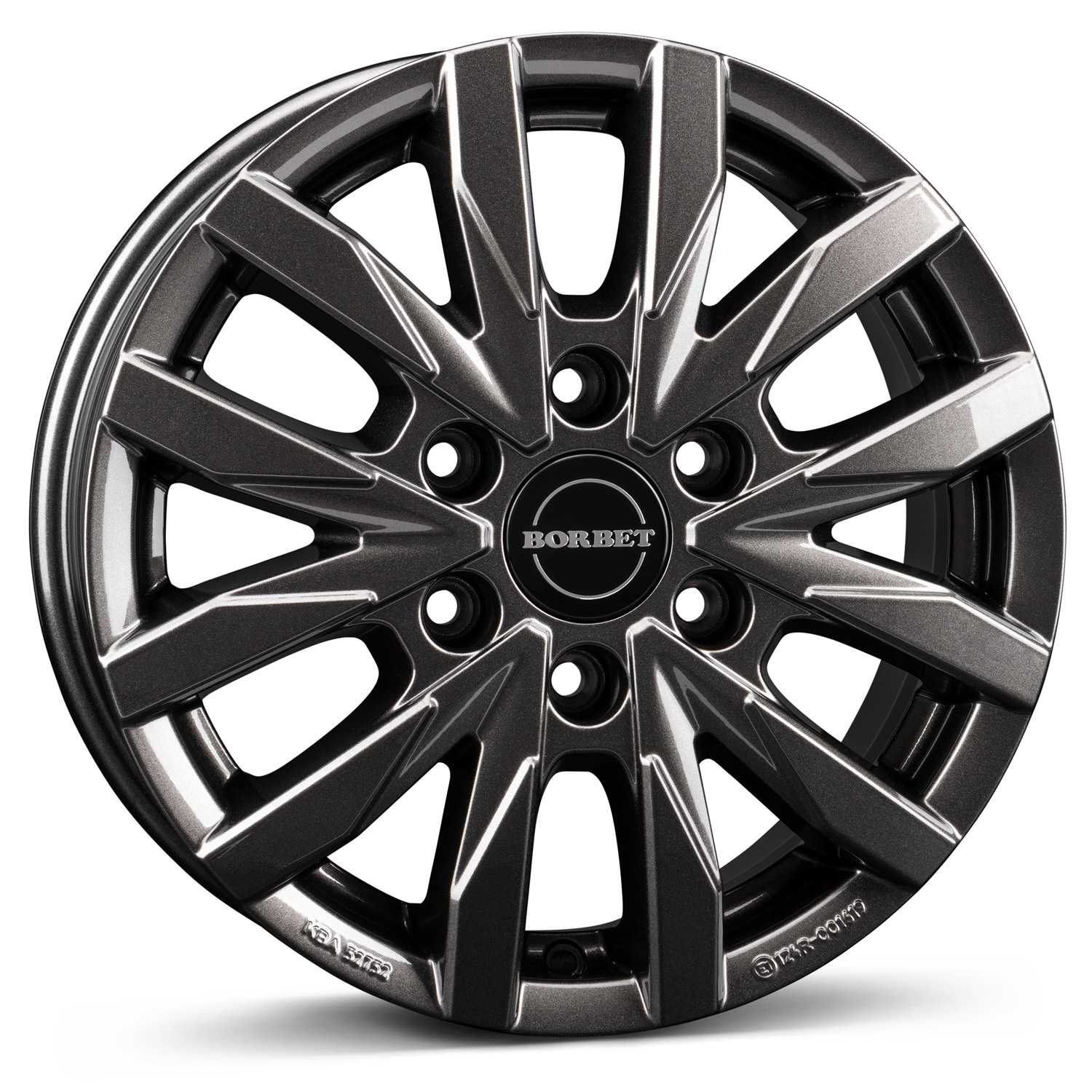 Borbet Felge CW6 6,5x16 ET54 6x130 16 Zoll mistral anthracite glossy