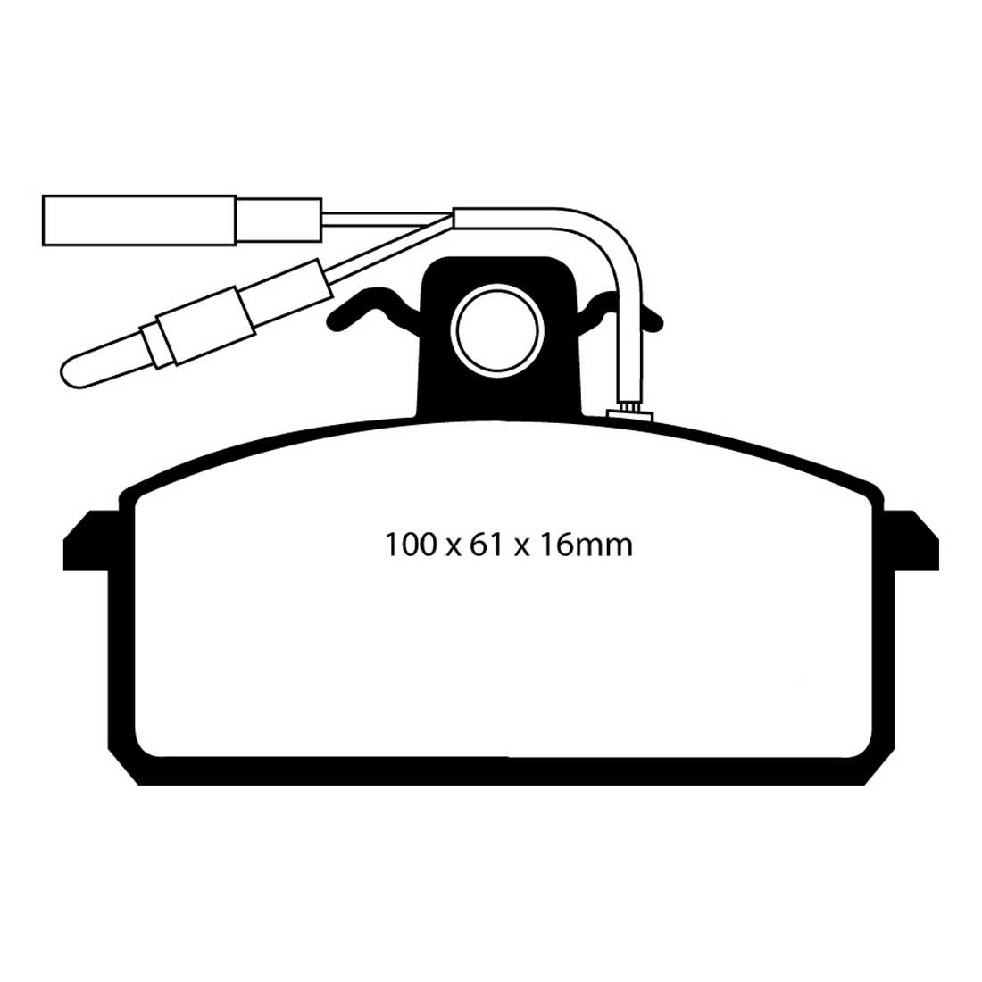 EBC Blackstuff Ultimax2 Bremsbeläge EBC100220 für Lancia Delta 1 Prisma