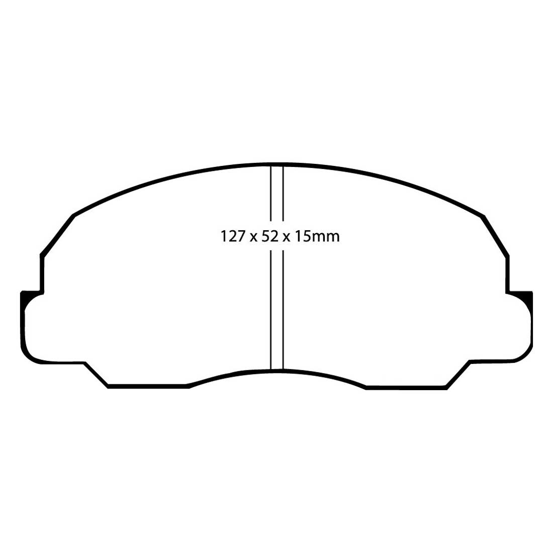 EBC Blackstuff Ultimax2 Bremsbeläge EBC100313 für Daihatsu Rocky Hard Top