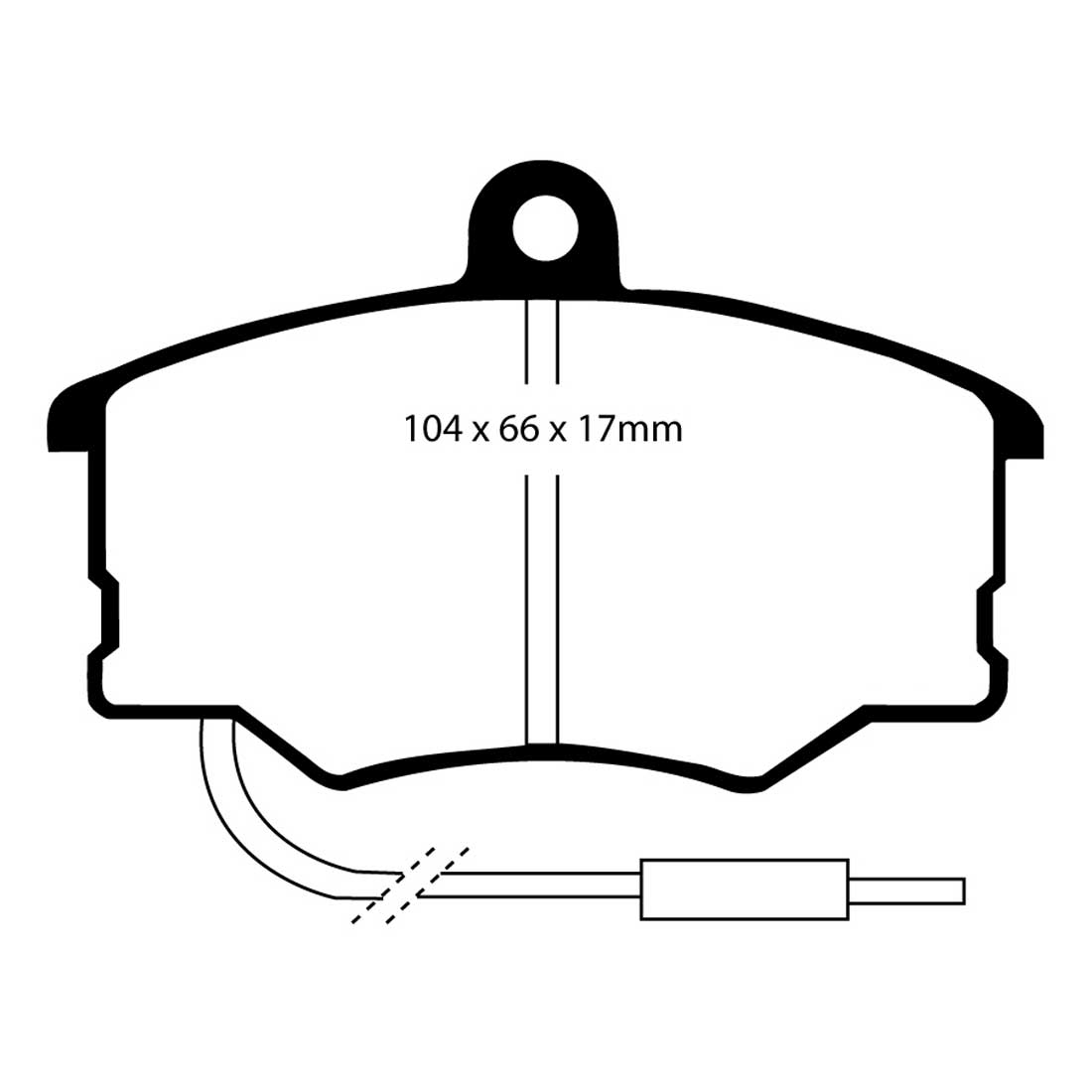 EBC Blackstuff Ultimax2 Bremsbeläge EBC100354 für Lancia Thema