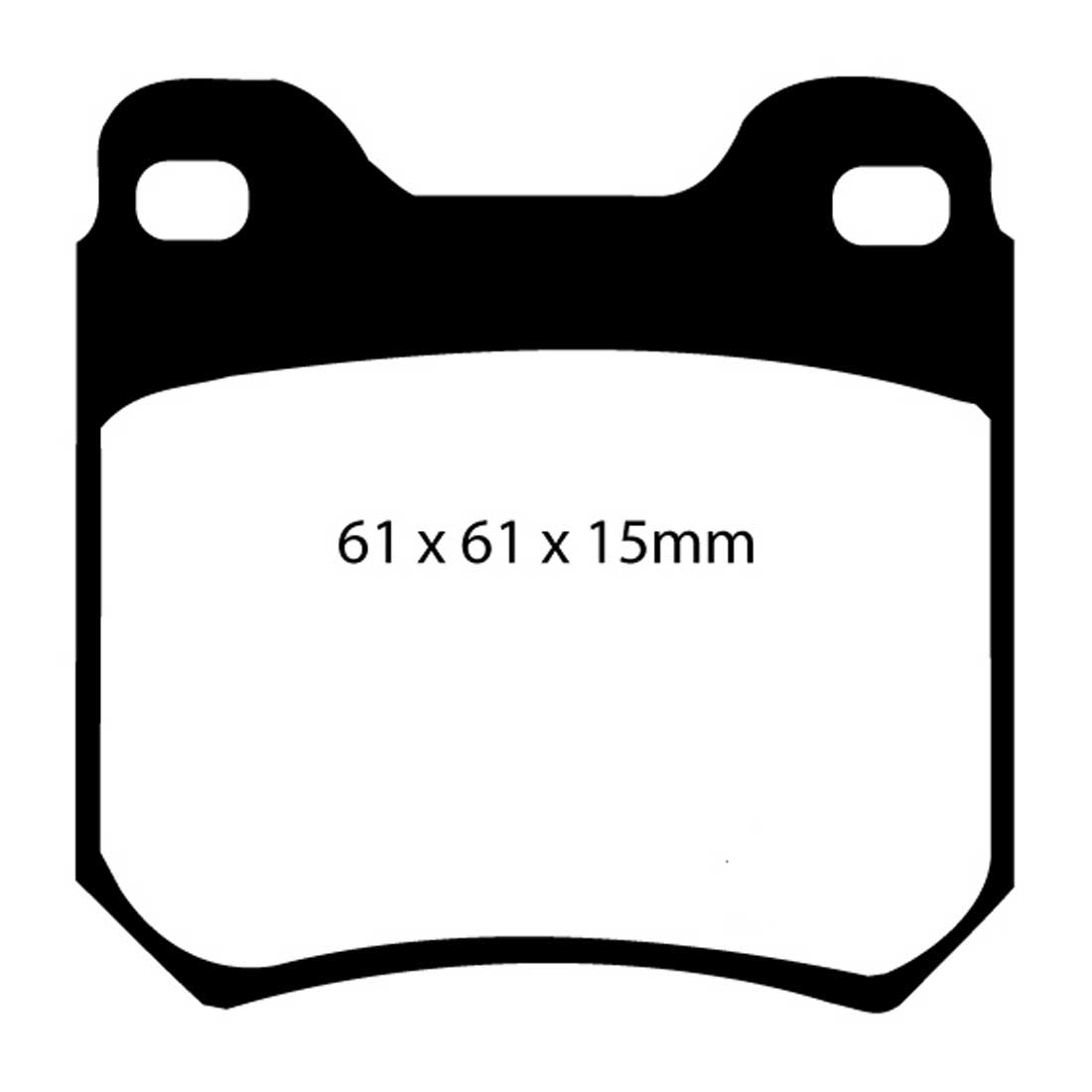 EBC Blackstuff Ultimax2 Bremsbeläge EBC100401 für Saturn L LS LW