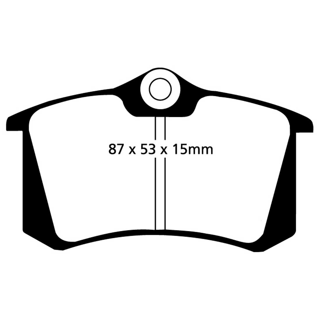 EBC Blackstuff Ultimax2 Bremsbeläge EBC100406 für Ford Galaxy 1