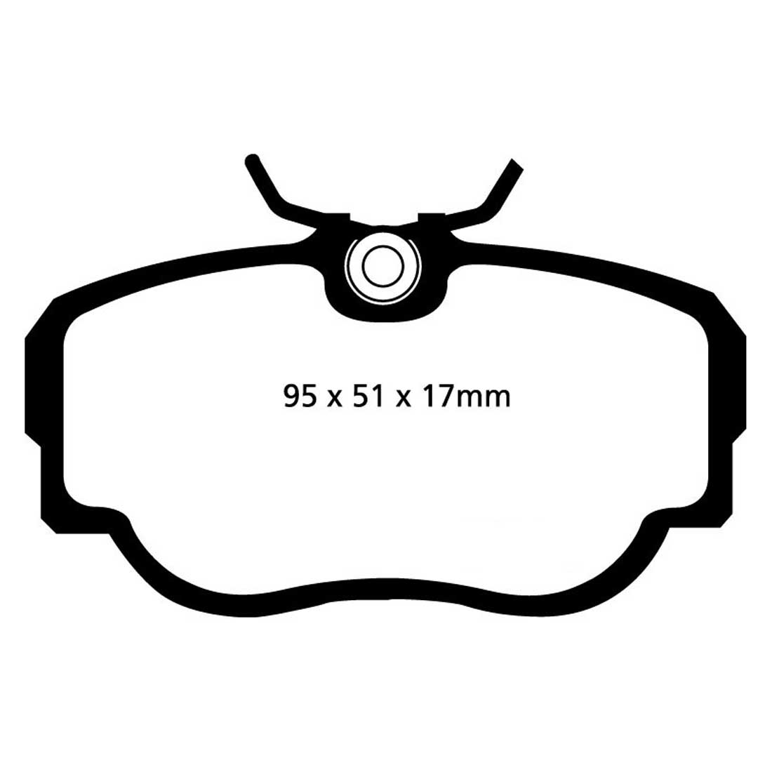 EBC Blackstuff Ultimax2 Bremsbeläge EBC100483 für Saab 900 (1) 9000