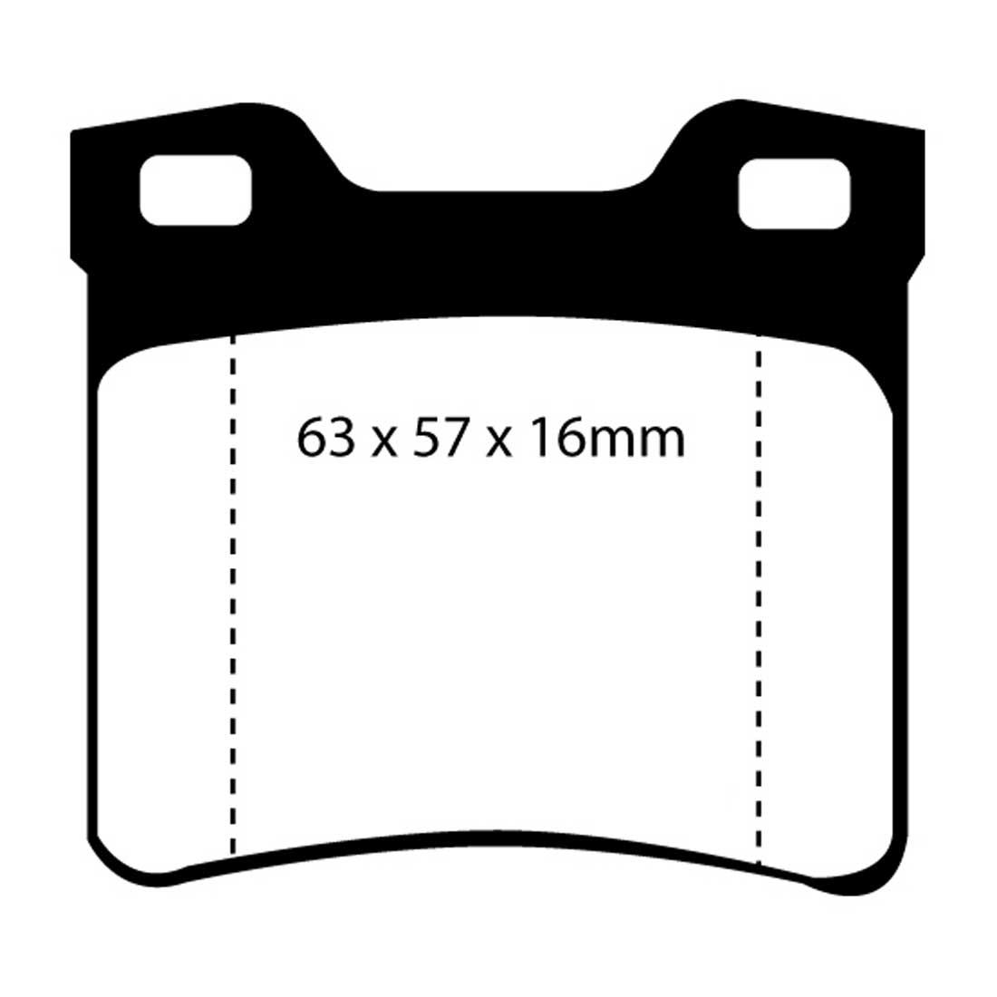 EBC Blackstuff Ultimax2 Bremsbeläge EBC100699 für Peugeot 406 607