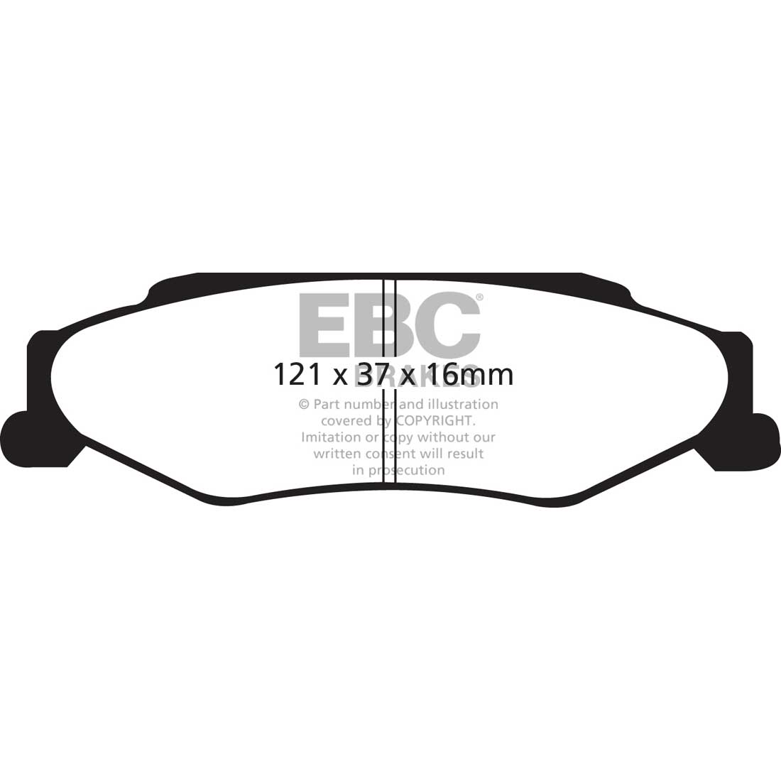EBC Redstuff Bremsbeläge EBC102357 für Chevrolet Corvette C5 Corvette C6