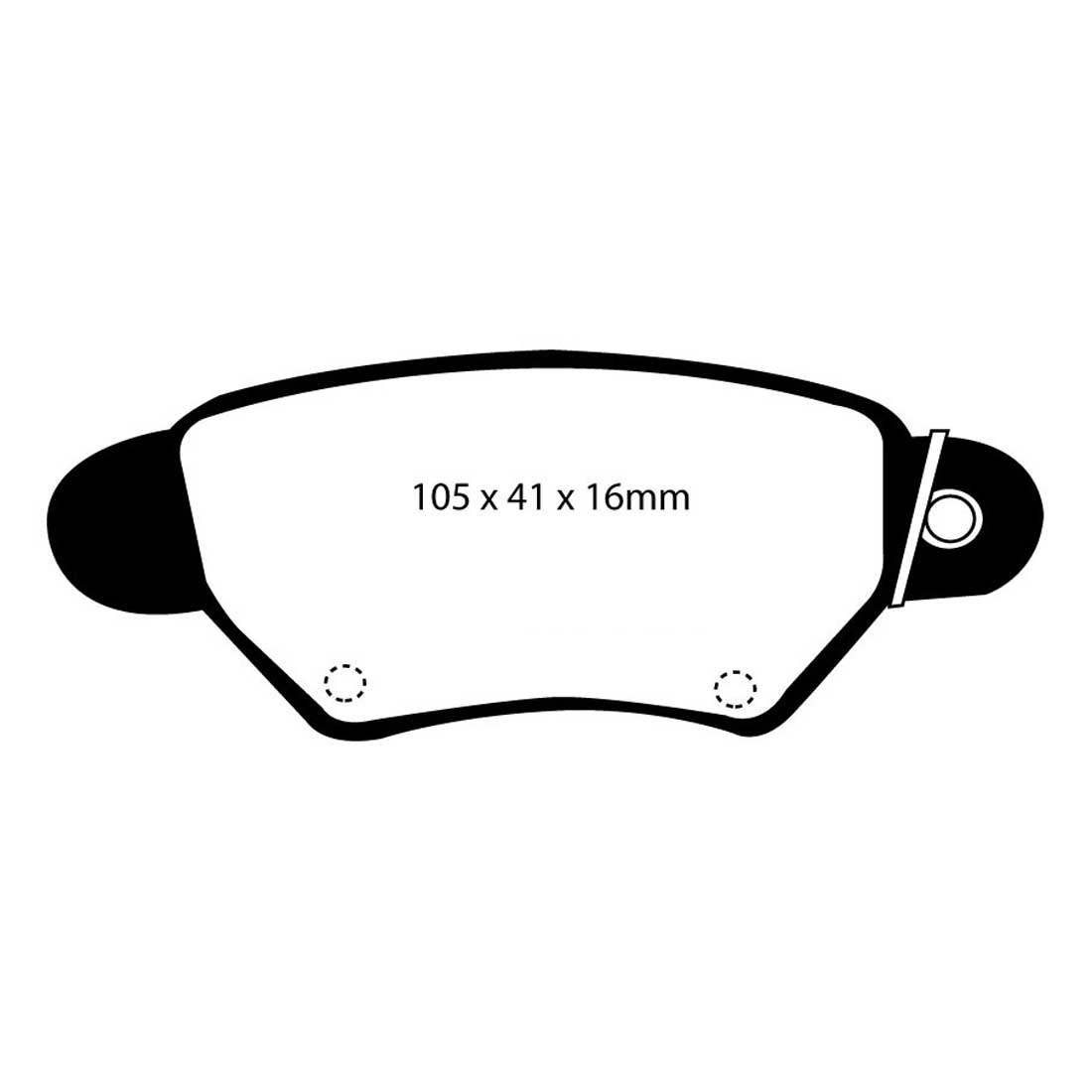 EBC Yellowstuff Bremsbeläge EBC102947 für Opel Astra G Astra H Zafira A