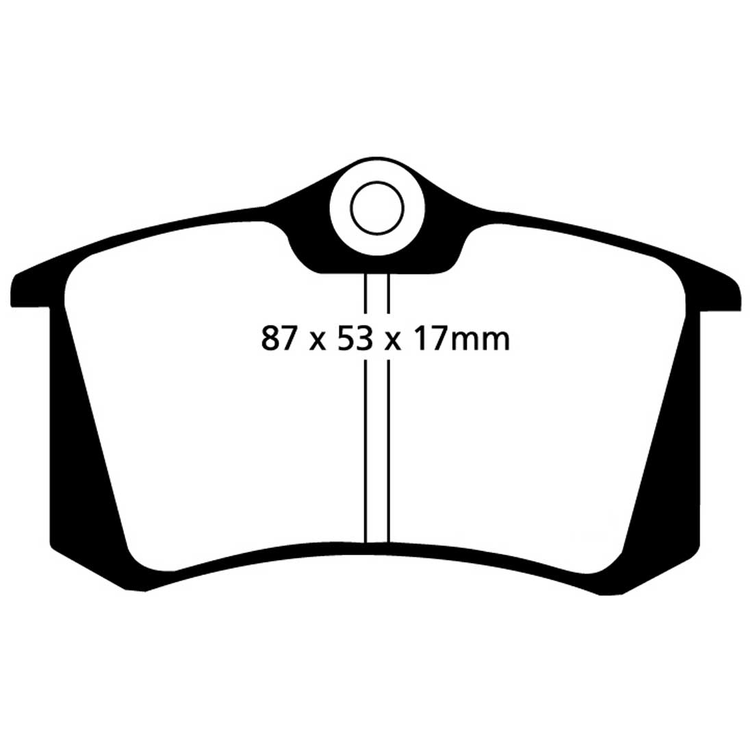 EBC Redstuff Bremsbeläge EBC102391 für Skoda Roomster Superb Yeti
