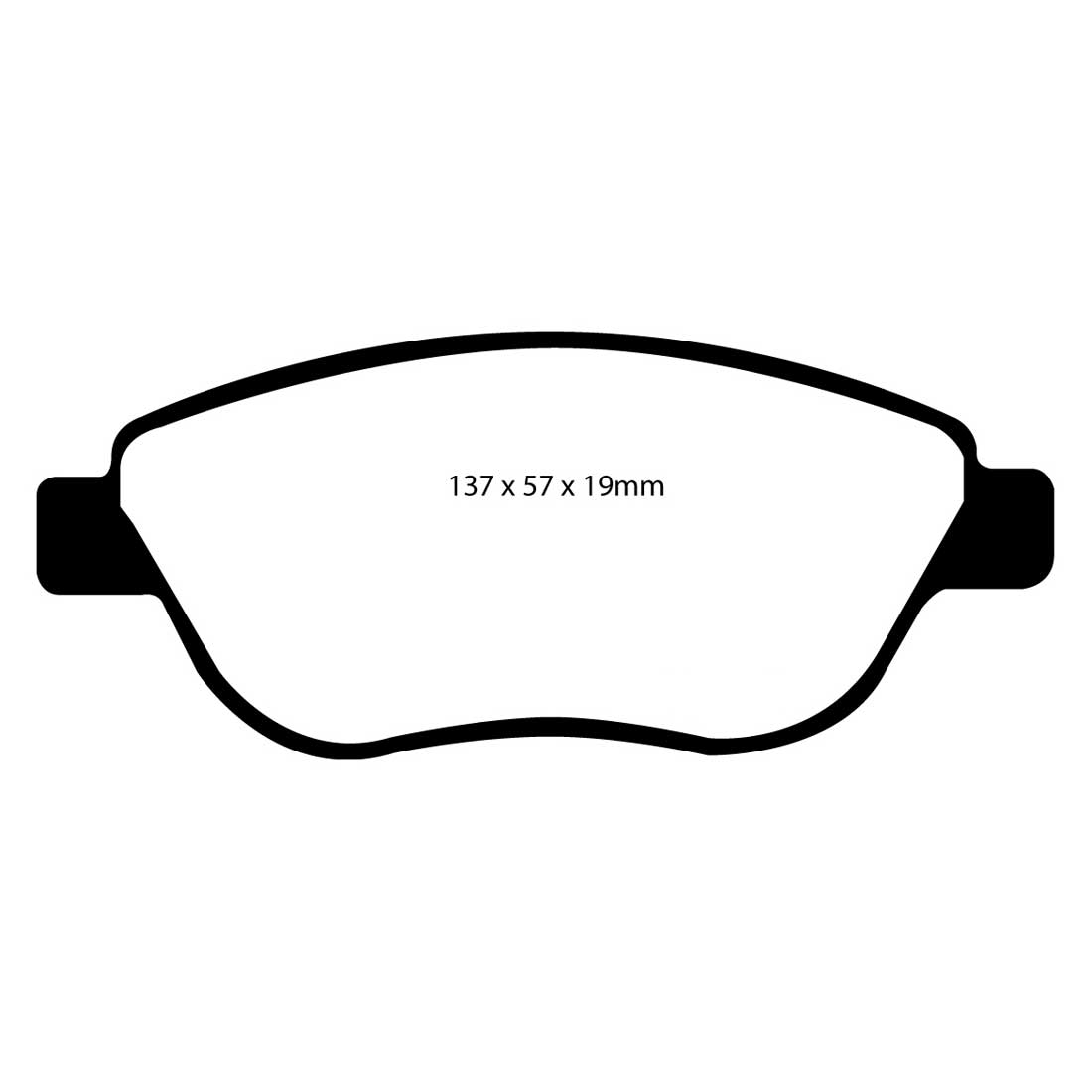 EBC Blackstuff Ultimax2 Bremsbeläge EBC101240 für Opel Corsa D