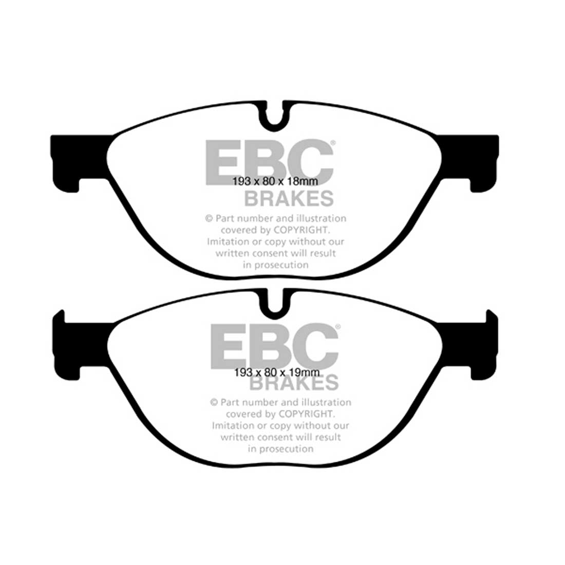 EBC Yellowstuff Bremsbeläge EBC115785 für BMW 5 Gran Turismo 5 6 7
