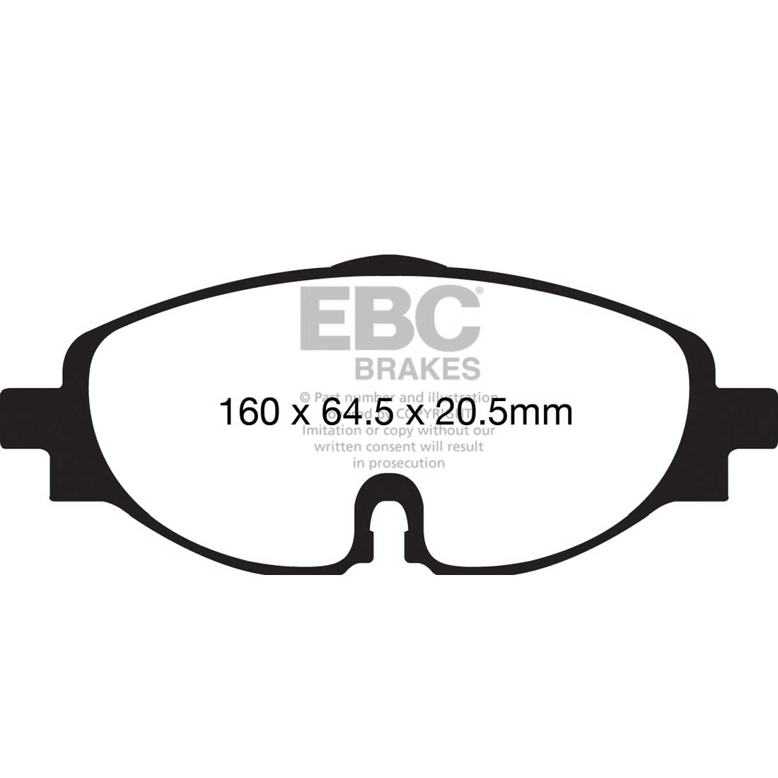 EBC Greenstuff Bremsbeläge EBC118722 für VW Arteon Shooting Brake Arteon Golf 7 Kombi Golf 7 Golf Alltrack Golf Sportsvan GOLF VIII Passat Alltrack PASSAT B8 Variant Passat Variant Passat POLO VI Tiguan TOURAN VAN Touran T-ROC UP!