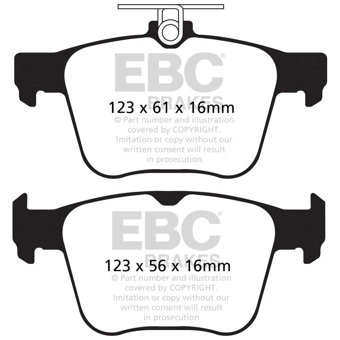EBC Greenstuff Bremsbeläge EBC119408 für Audi Q2 Q3 Sportback Q3 Q7 TT (3) TT Rodster