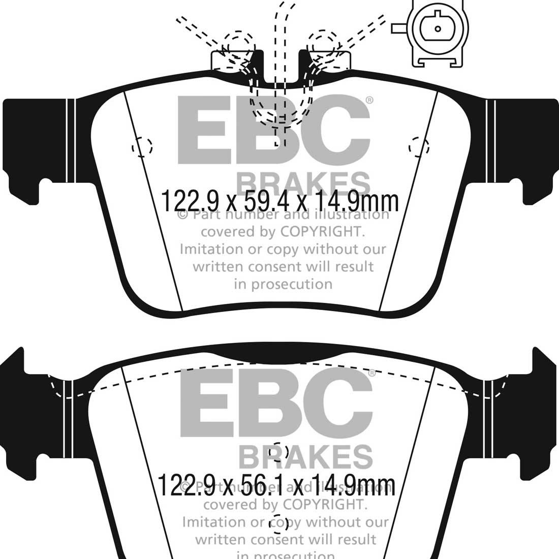 EBC Greenstuff Bremsbeläge EBC123917 für Alfa Romeo GIULIA Stelvio