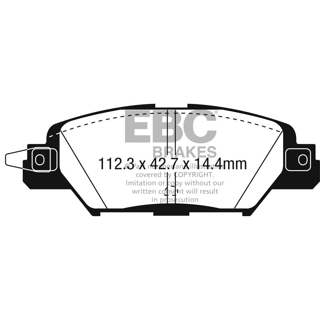 EBC Yellowstuff Bremsbeläge EBC124748 für Mazda CX-5