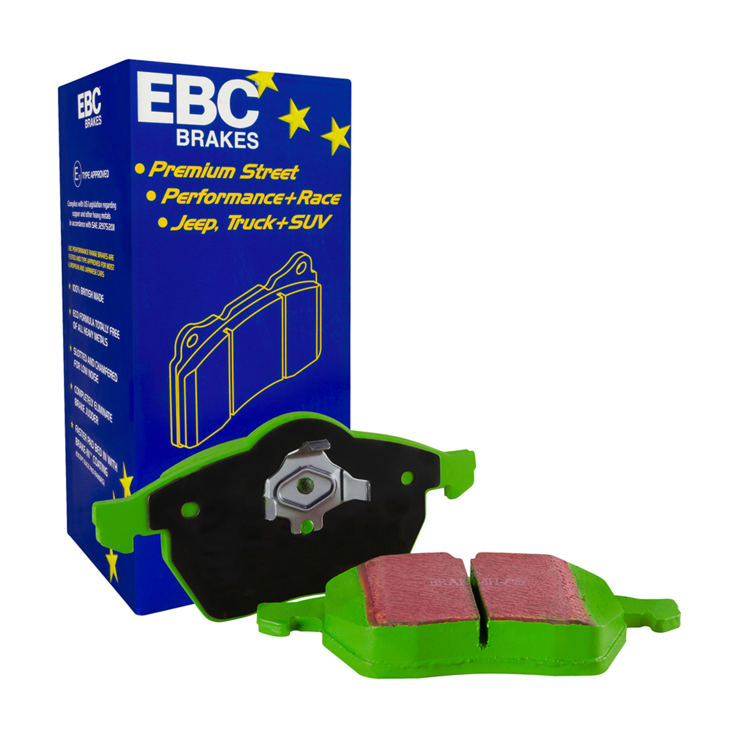 EBC Greenstuff Bremsbeläge EBC119408 für Audi Q2 Q3 Sportback Q3 Q7 TT (3) TT Rodster