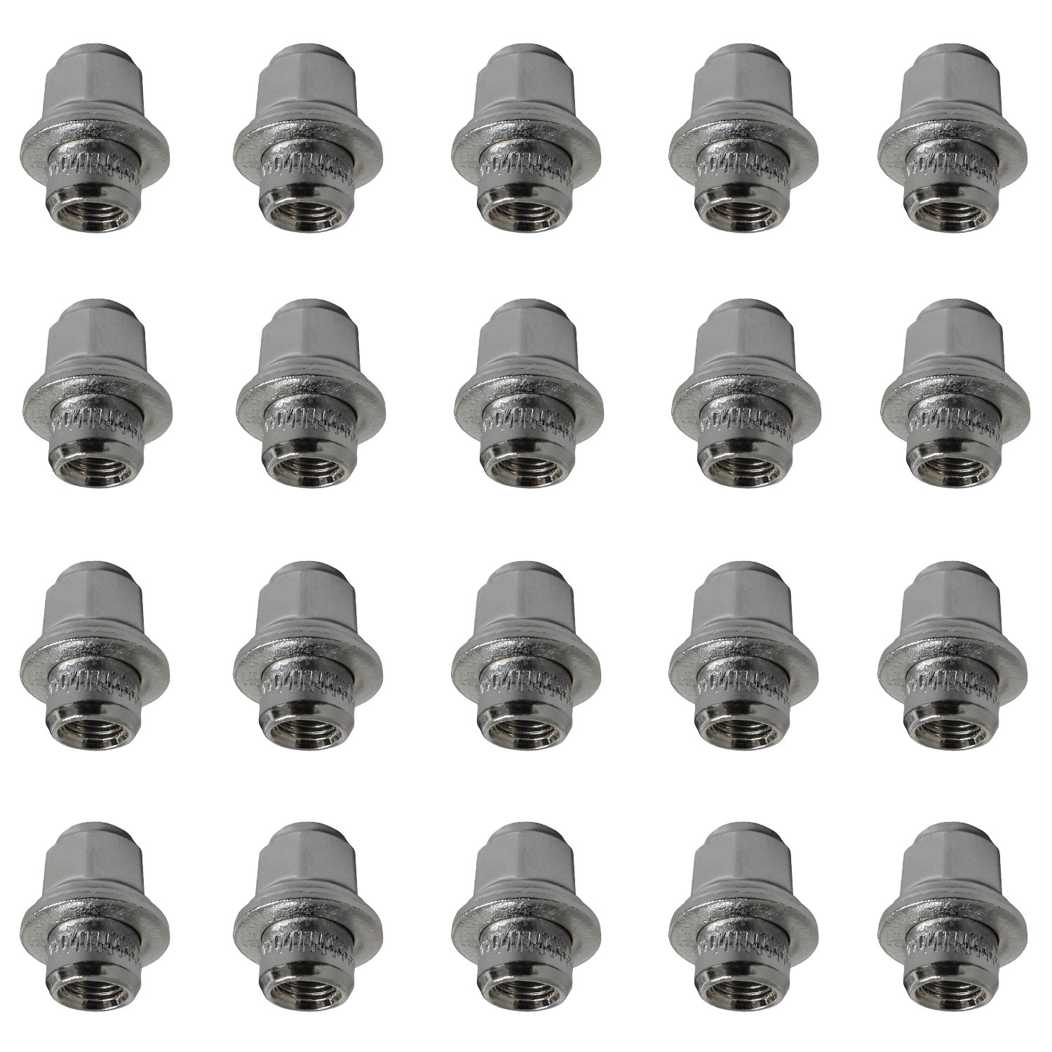 20 chrome Wheel Nuts flat seat M12x1,5 37mm Lug Nuts for Scion iM ZR iQ KP tC AC tC AG tC AN xA NC
